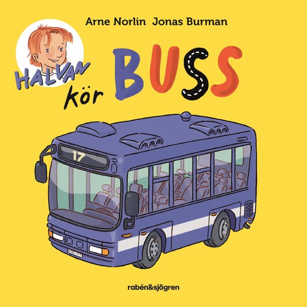 Halvan kör buss (bok, board book)