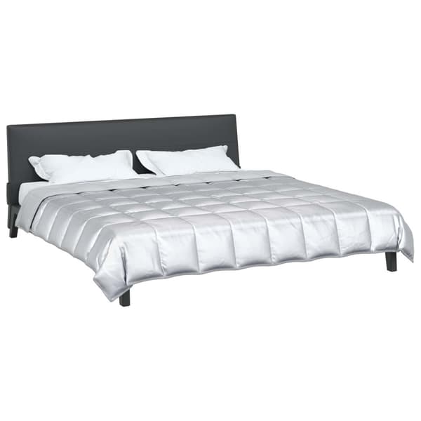 Full Års-Duvet Silver 220 x 240 cm Satin och Mikrofiber