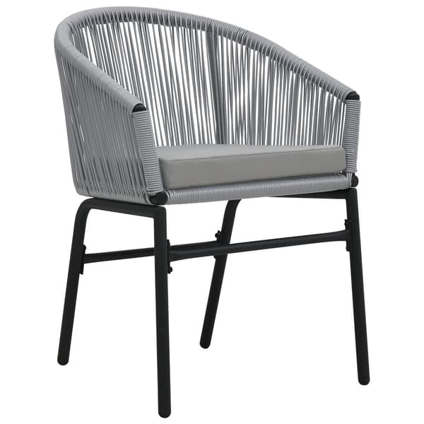 Trädgårdsmöbelset 7 pcs Antracit Pulverlackerat stål