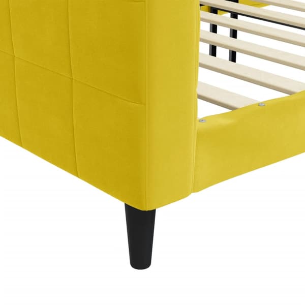 Dagbädd gul 80x200 cm sammet