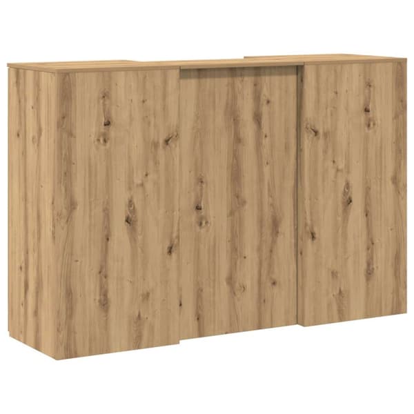 Receptionsdisk artisan ek 155x50x103,5 cm konstruerat trä
