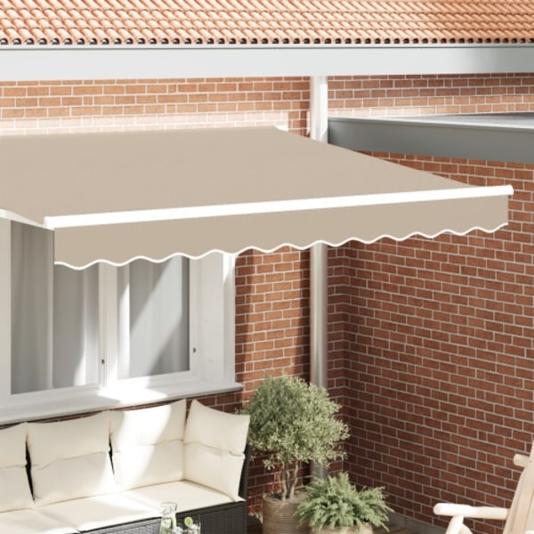 Markistass för 3,5 m Ram Beige 3,3x0,2 m