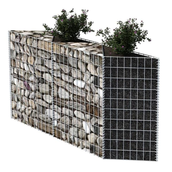 Gabionkorg galvaniserat stål 120x30x100 cm