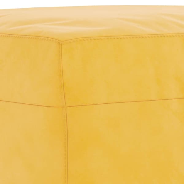 Fotpall Gul 70x55x41 cm sammet