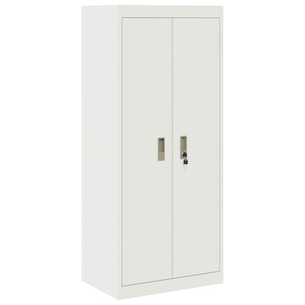 Förvaringsskåp Vit 60 x 40 x 140 cm Stål