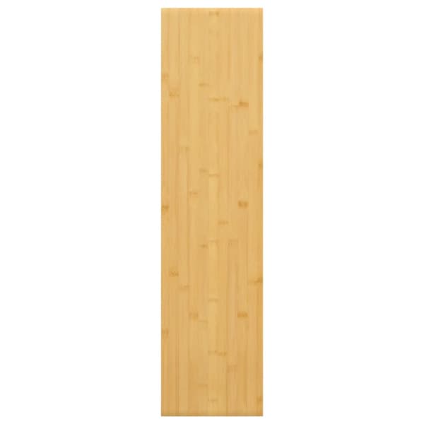 Vägghylla 80x20x2,5 cm bambu