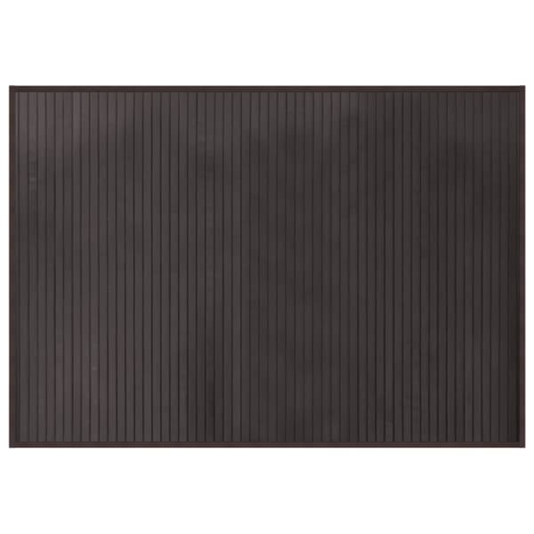 Matta rektangulär mörkbrun 70x100 cm bambu
