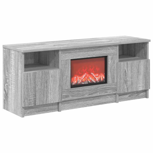 Elektrisk eldstad Grå Sonoma 98 x 28,5 x 40,5 cm