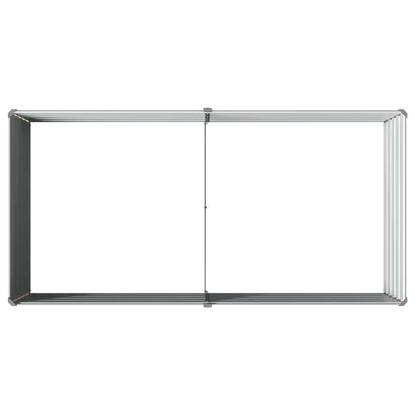 Höjd Trädgårdsbädd Grå 160 x 80 x 55 cm kallvalsad stål