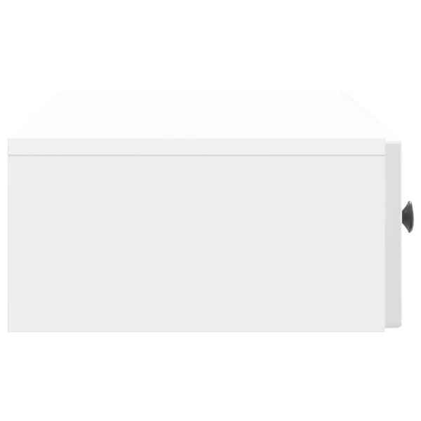 Väggmonterad sidobord Vit högglans 87,5 x 34,5 x 17 cm