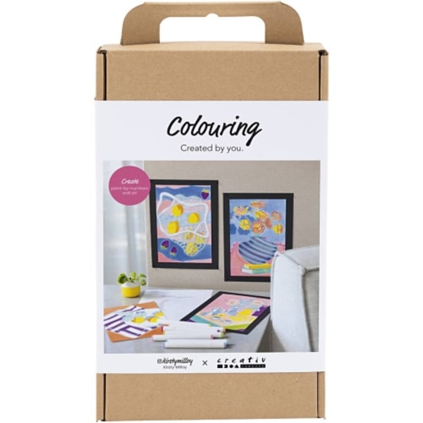 Creativ - Craft Kit Colouring, Paint by numbers, markers, 1 pack - ()