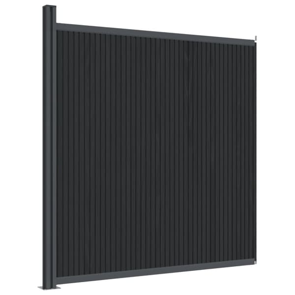 Staketpanel WPC grå 173x186 cm