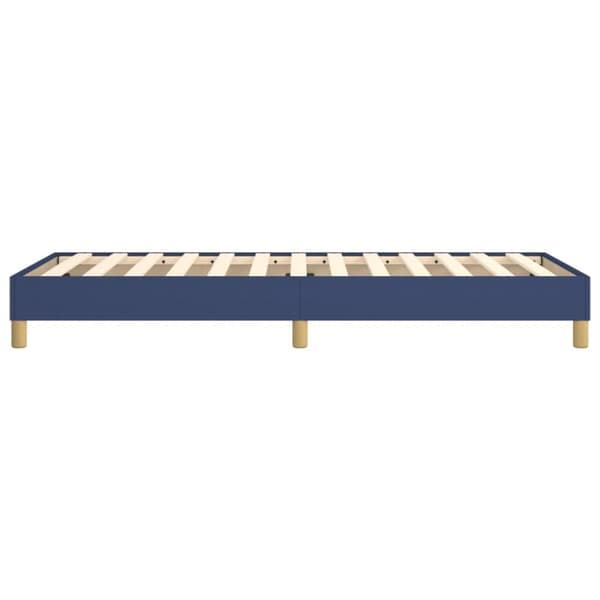 Boxspring-sängram blå 100x200 cm tyg