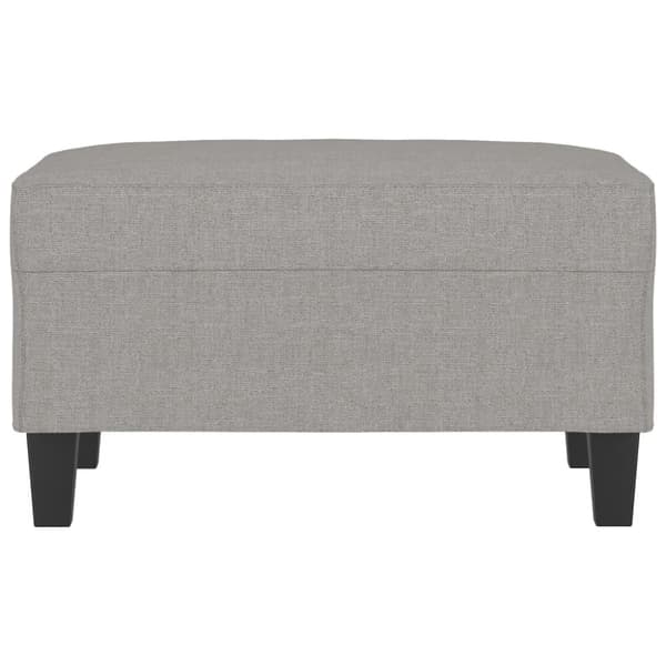 Fotpall Ljusgrå 70x55x41 cm tyg