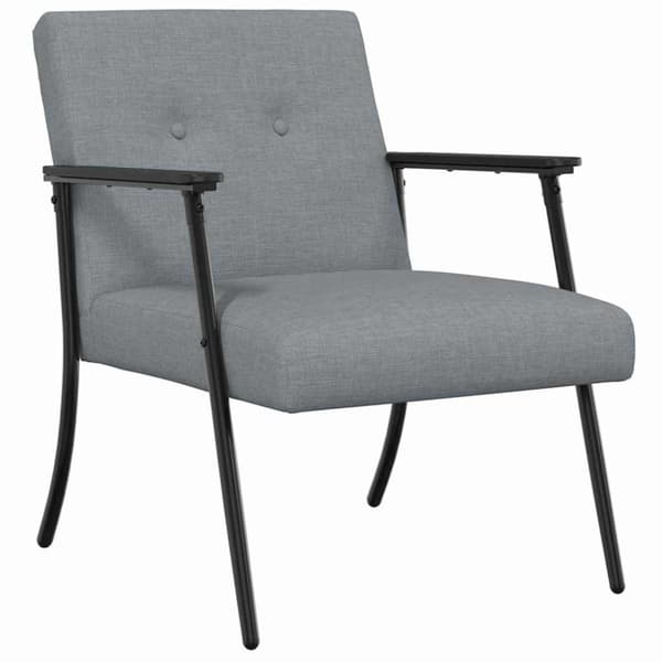 fåtölj Ljusgrå tyg