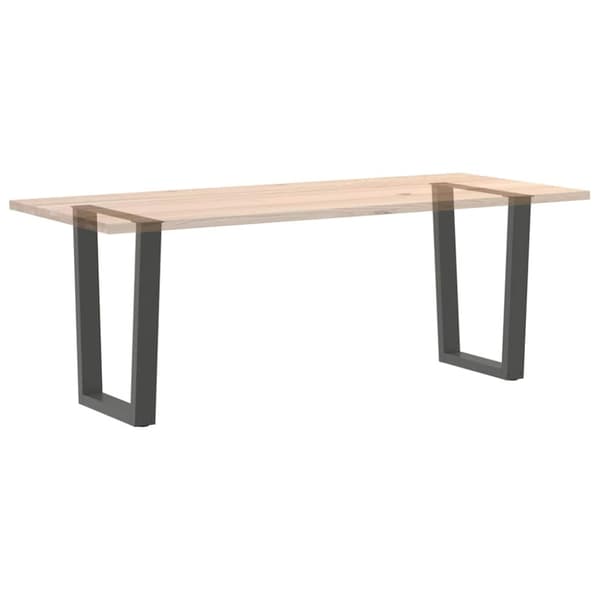 Matbordsben V-formade 2 st antracit 60x(72-73,3) cm stål