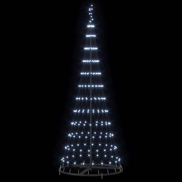 LED Julgran Kall Vit 184,5 cm Metall