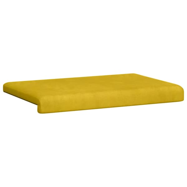 Bänk kudde Sammet Gul Djup 35 cm