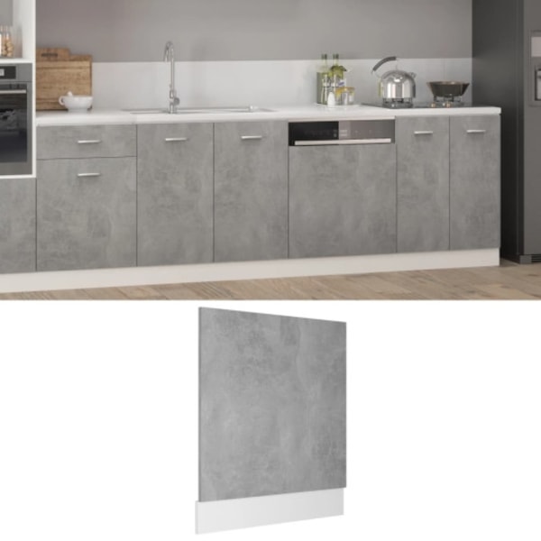 Front för diskmaskin “Lyon” betonggrå 59,5x3x67 cm