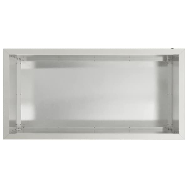 Odlingslåda med LED Silver 50 x 100 x 48 cm Rostfritt stål