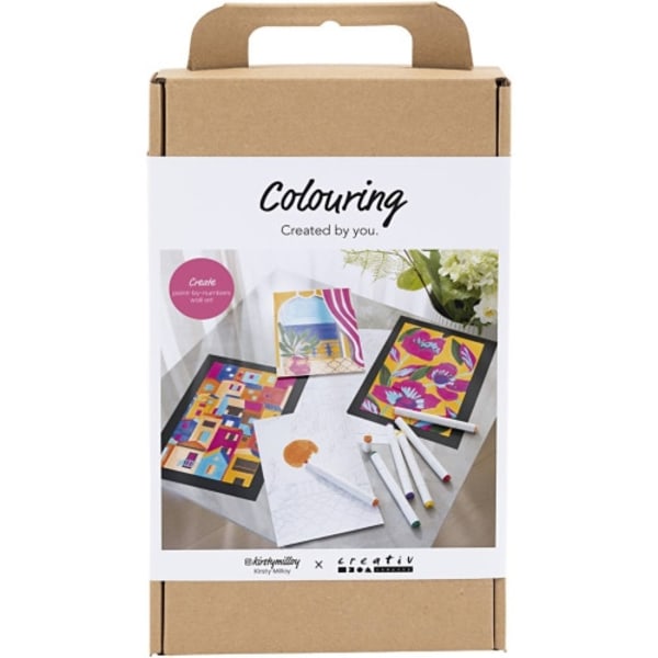 Creativ - Craft Kit Colouring, Paint by Numbers, Markers, 1 Pack - ()