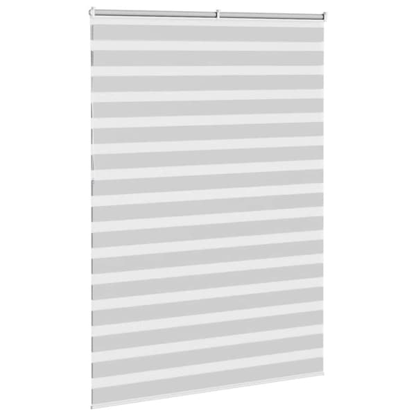 Rullgardin zebra ljusgrå 155x230 cm tyg bredd 150,9cm polyester