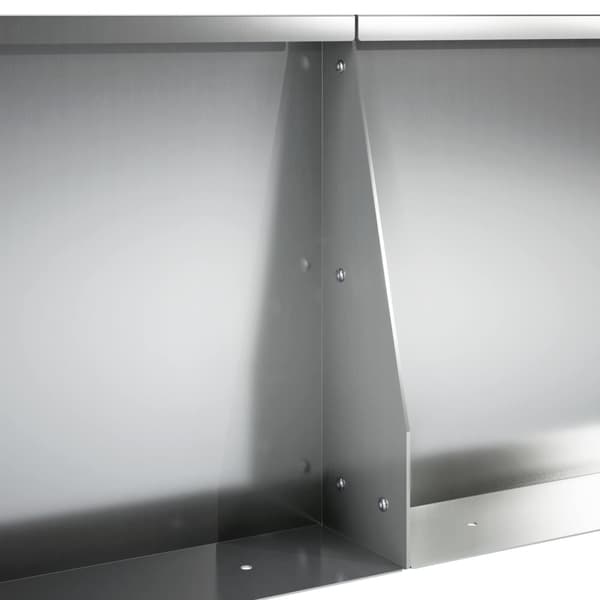 Stödvägg 4 st 60 x 12 x 30 cm Galvaniserat stål Silver