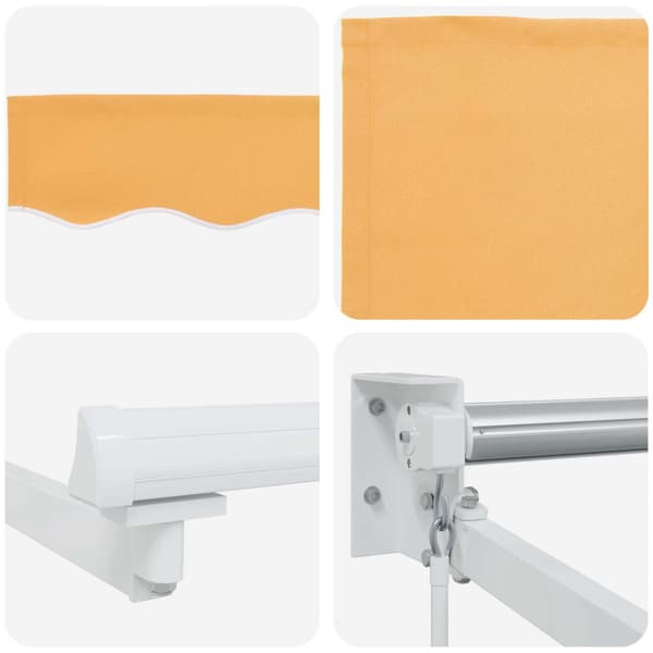 Utdragbar markis Sand 3,5 x 2,5 m 100% Polyester och Aluminium