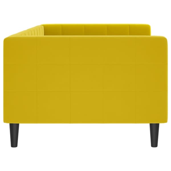 Dagbädd gul 90x200 cm sammet