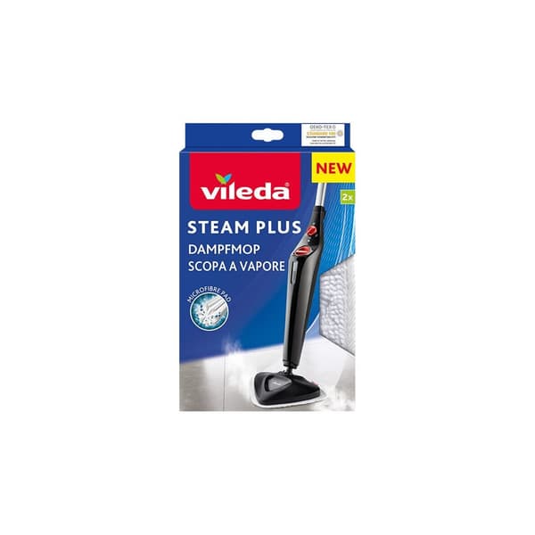 Vileda - mopptrasa - mikrofiber - 100% microfiber - vit - paket med 2