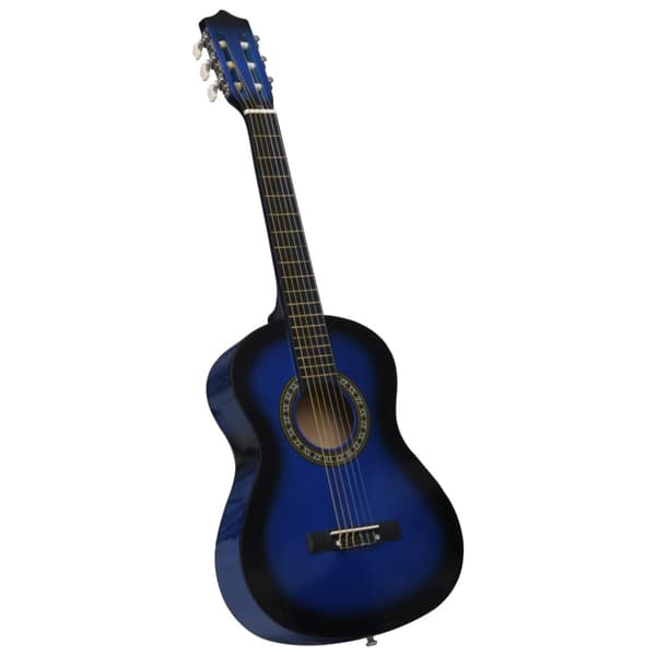 Klassisk gitarr för nybörjare 8 delar blå 1/2 34"