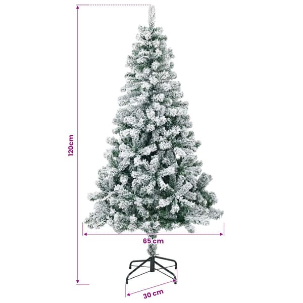 Plast Hingad Julgran 120 cm 150 LED-lampor Varmvit