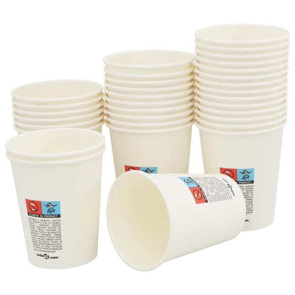 Kaffekoppar i papper 1000 st 8oz 200ml vit