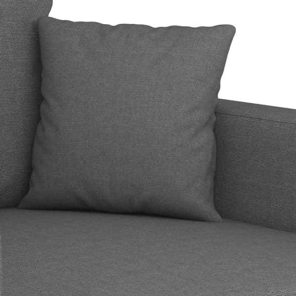 Soffa 2-sits mörkgrå 120 cm tyg