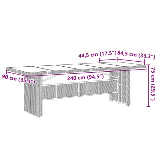 Caféset med dynor 9 delar konstrotting brun