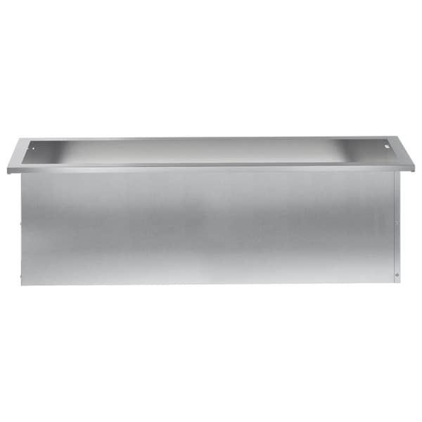 Odlingslåda med LED 2 st Silver 30 x 100 x 30 cm