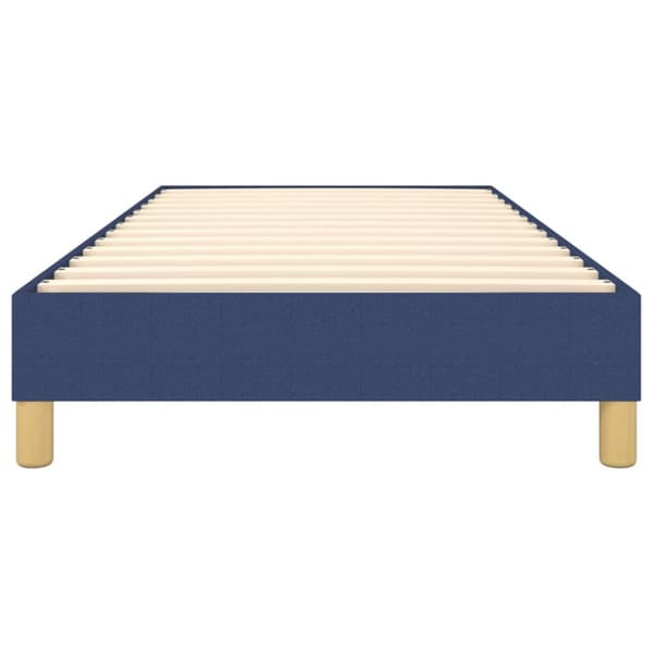 Boxspring-sängram blå 100x200 cm tyg