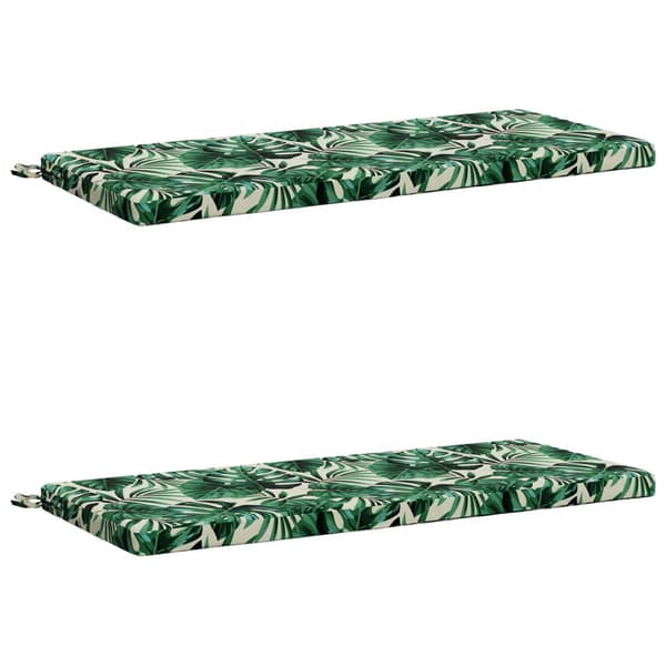 2-delade Bänk Kuddar SOEST 2 st 100% Polyester Bladmönster