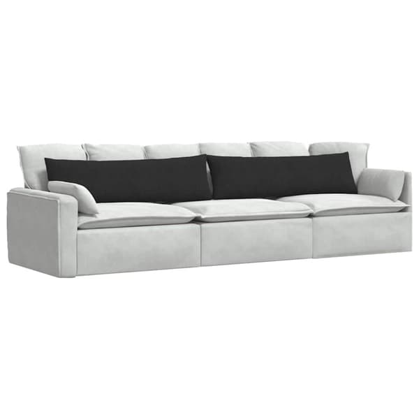 Sofakuddar 2 pcs Svart 145 x 40 cm tyg