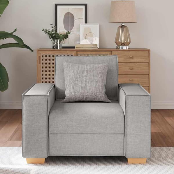Soffa molngrå 100x78x84 cm tyg