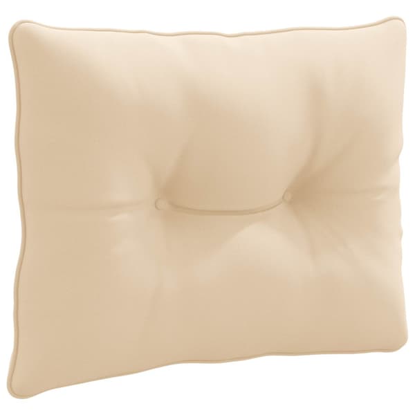 Ryggkudde PUTTEN 100% Polyester Gräddvit 50 x 40 x 10 cm