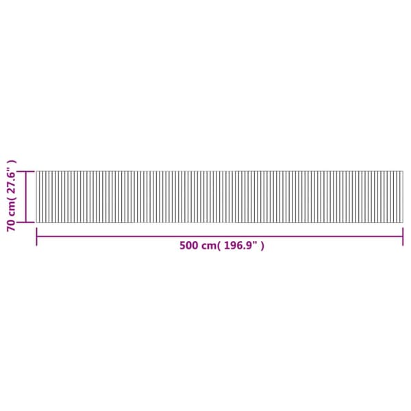 Matta rektangulär naturlig 70x500 cm bambu
