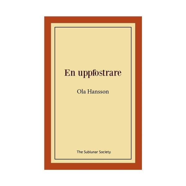En uppfostrare (häftad)