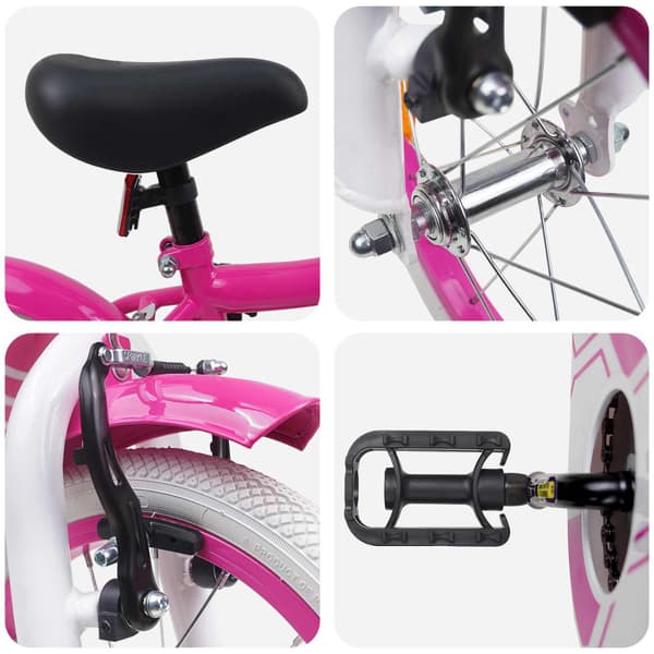 Barncykel 12 Tum för 2-4 åringar Rosa