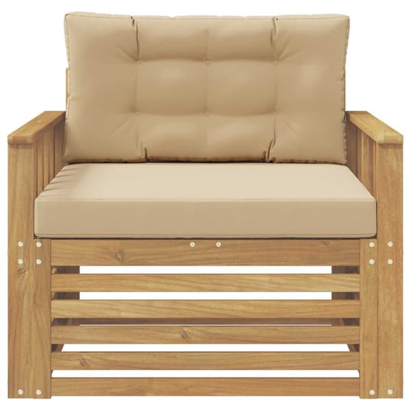Utomhussoffa Polyester Vit och beige