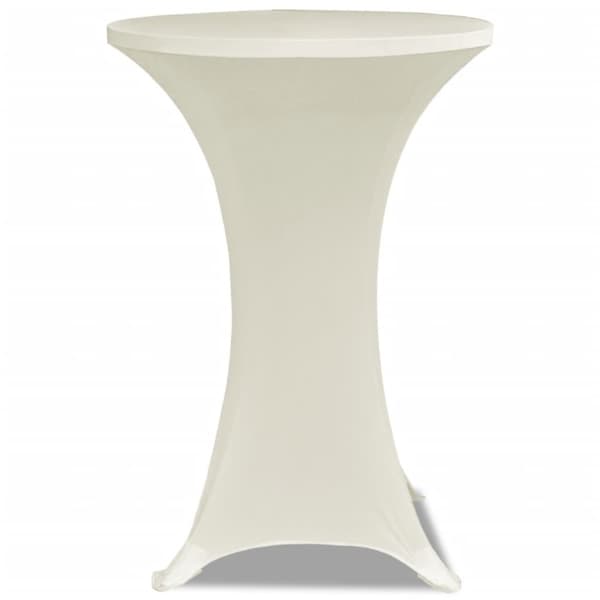 Duk till ståbord Ø70 Stretch Creme 2-pack
