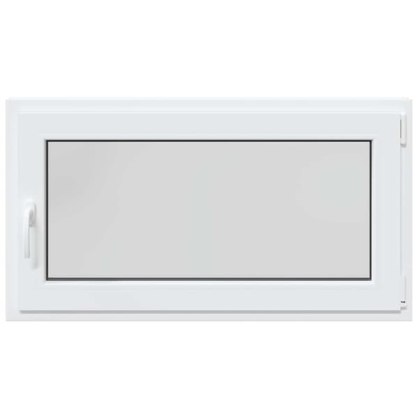 Källarfönster RISOR Vit 110 x 60 cm PVC och glas