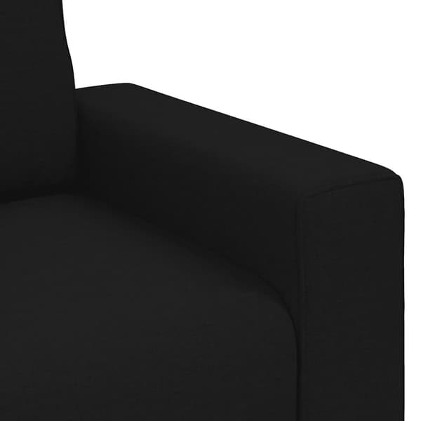 Soffstol svart 100x77x82 cm tyg