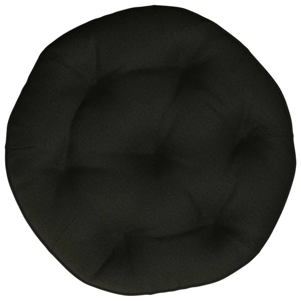 Hängstolskudde VIANEN 100% Polyester Svart Ø 60 x 10 cm