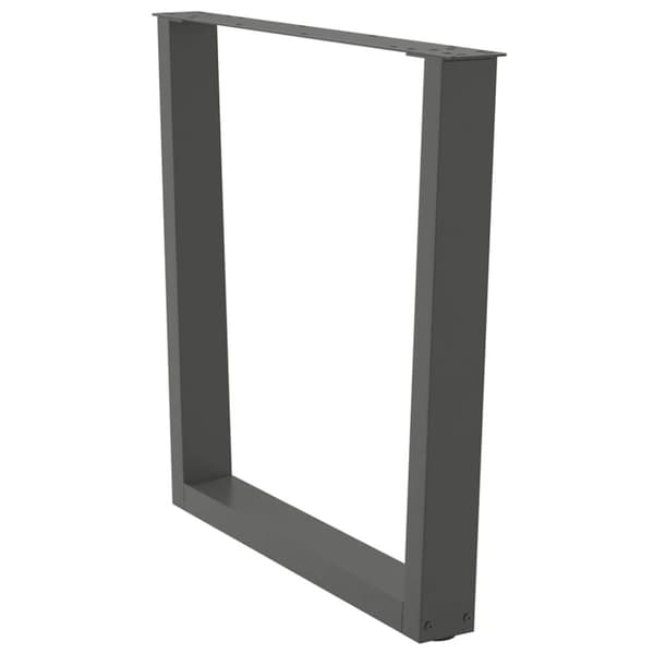 Matbordsben V-formade 2 st antracit 90x(72-73,3) cm stål